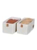 STORE IT 2er-Set: Organizer in Creme - (B)15 x (H)15 x (T)30 cm