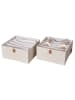 STORE IT Organizery (2 szt.) w kolorze kremowym - 30 x 15 x 30 cm