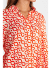 NÜMPH Bluzka "Nuruby" w kolorze pomarańczowo-białym