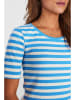 NÜMPH Koszulka "Numicke" w kolorze błękitno-białym