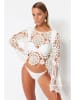 trendyol Bluse in Creme