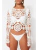 trendyol Bluse in Creme