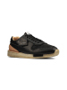 Clarks Leder-Sneakers in Schwarz