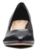Clarks Violet55 Court Black Leather, D in Schwarz