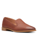 Clarks Leren instappers lichtbruin
