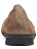 Clarks Leren ballerina's lichtbruin
