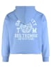 Blue Effect Hoodie in Hellblau