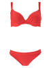 Barts Biustonosz bikini "Solid" w kolorze czerwonym