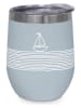 ppd Edelstahl-Thermobecher "Pure Sailing" Hellbla/ Weiß - 350 ml