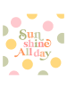 ppd 2-delige set: servetten "Sunshine all day" wit/meerkleurig - 2x 20 stuks