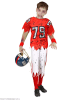 Widmann 2-częściowy kostium "Zombie American Football" w kolorze czerwono-czarnym