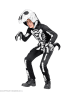 Carnival Party Kostuum "T-Rex" zwart/wit