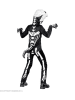 Carnival Party Kostuum "T-Rex" zwart/wit