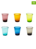 Trendy Kitchen by EXCÉLSA 6-delige set: glazen "Color bubble" meerkleurig - 300 ml