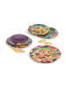 Trendy Kitchen by EXCÉLSA Podtalerze (6 szt.) "Fiori Frida" ze wzorem - Ø 33 cm