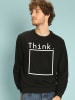 WOOOP Bluza "Think" w kolorze czarnym