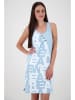alife and kickin Kleid "Cameron" in Hellblau/ Weiß