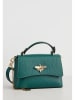 Christian Laurier Leder-Henkeltasche "Mathilde" in Petrol - (B)19 x (H)13 x (T)7 cm