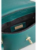 Christian Laurier Leder-Henkeltasche "Mathilde" in Petrol - (B)19 x (H)13 x (T)7 cm