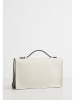 Christian Laurier Leder-Umhängetasche "Stacy" in Creme - (B)22 x (H)12 x (T)4 cm