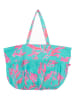 Isla Bonita by SIGRIS Schultertasche in Türkis/ Pink - (B)55 x (H)40 x (T)10 cm