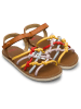 Camper Sandalen "TWS" in Hellbraun/ Bunt