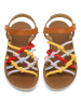 Camper Sandalen "TWS" in Hellbraun/ Bunt