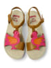 Camper Leder-Sandalen "Miko" in Hellbraun/ Pink