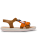 Camper Leren sandalen "TWS" lichtbruin/meerkleurig