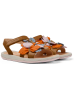 Camper Leren sandalen "TWS" lichtbruin/meerkleurig