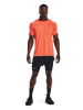 Under Armour Koszulka sportowa "Rush Emboss" w kolorze pomarańczowym