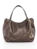 Mia Tomazzi Leder-Henkeltasche "Vigentino" in Braun - (B)26 x (H)20 x (T)14 cm