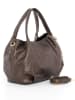 Mia Tomazzi Leder-Henkeltasche "Vigentino" in Braun - (B)26 x (H)20 x (T)14 cm