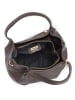 Mia Tomazzi Leder-Henkeltasche "Vigentino" in Braun - (B)26 x (H)20 x (T)14 cm