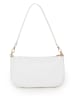 Mia Tomazzi Skórzana torebka w kolorze białym - 29 x 17 x 6 cm