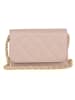 Mia Tomazzi Leder-Umhängetasche "Ailanti" in Beige - (B)19 x (H)14 x (T)4 cm