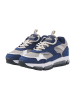 Vingino Leder-Sneakers in Blau/ Grau