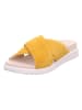 Legero Leren slippers "Move" geel/crème
