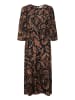 Kaffe Jurk bruin/zwart