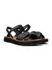 Camper Leder-Sandalen "Oruga" in Schwarz