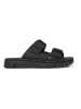 Camper Leder-Pantoletten "Oruga" in Schwarz
