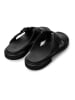 Camper Leder-Pantoletten "Edy" in Schwarz