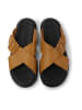 Camper Leder-Pantoletten "Edy" in Hellbraun