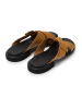 Camper Leder-Pantoletten "Edy" in Hellbraun