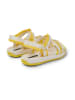 Camper Sandalen "Match" in Creme/ Gelb