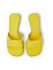 Camper Leren slippers "Dina" geel