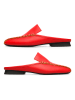 Camper Leder-Pantoletten "TWS" in Rot/ Schwarz