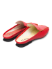 Camper Leder-Pantoletten "TWS" in Rot/ Schwarz