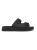 Camper Leren slippers zwart