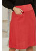 Rodier Lin Lniana spódnica w kolorze czerwonym